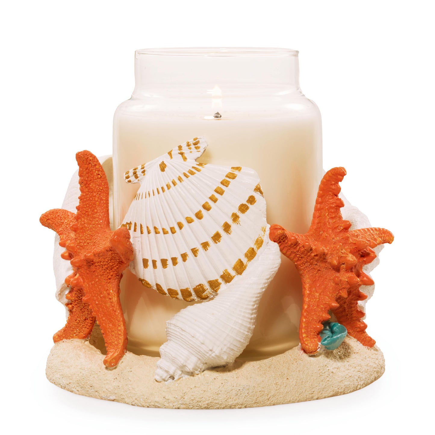 Seashell Jar Candle Holder (S3T5S)