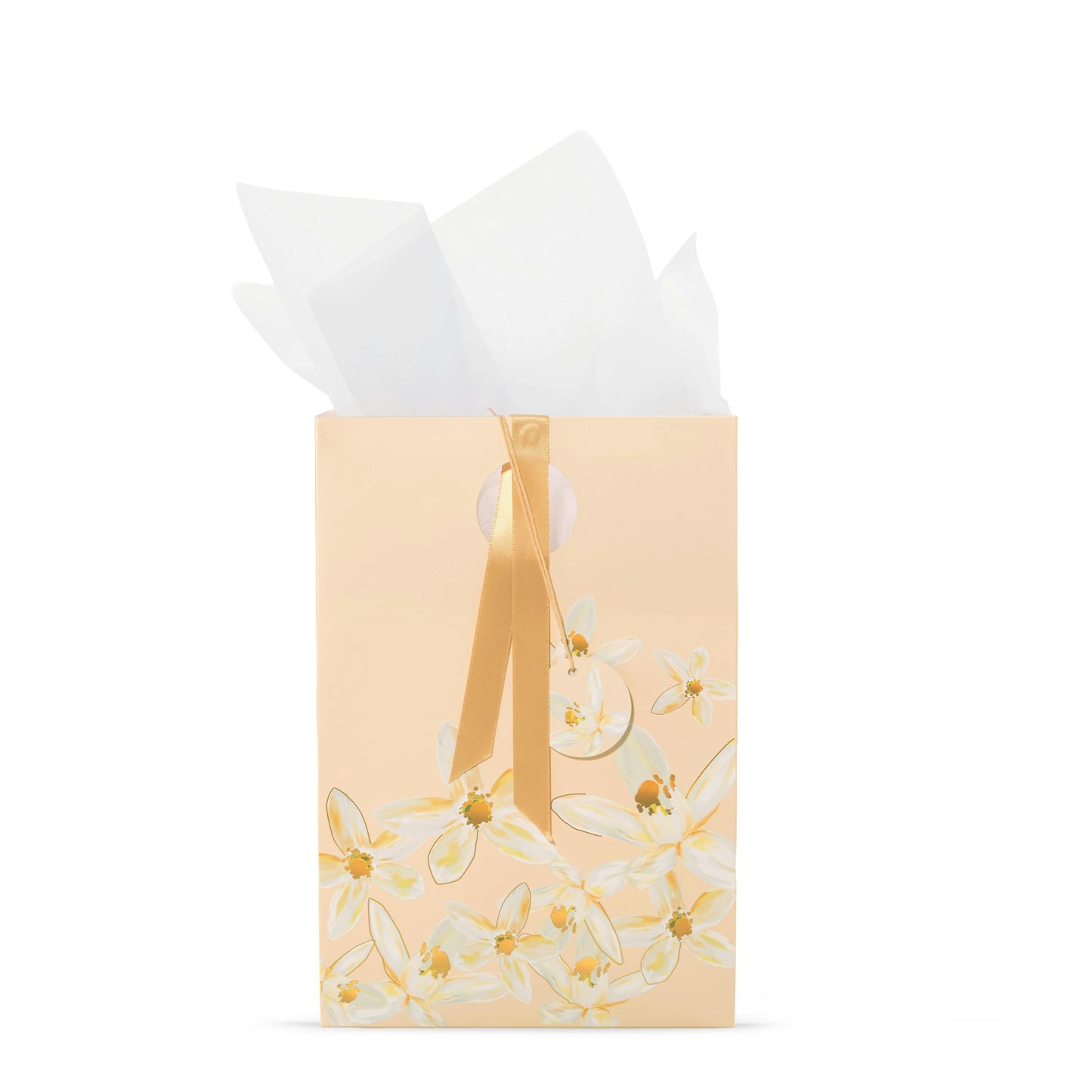 Peach Jasmine Floral Gift Bag (S3XC6)