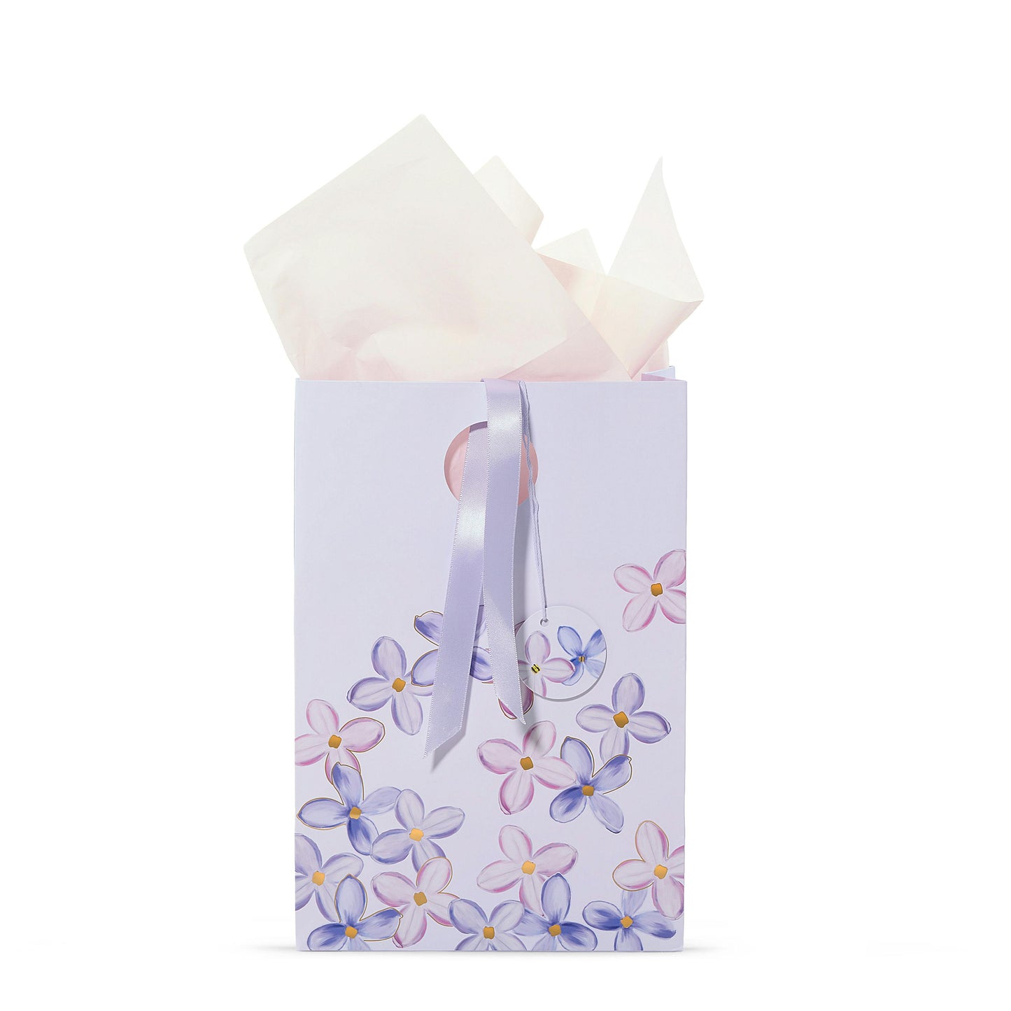 Purple Lilac Floral Gift Bag 3CSC
