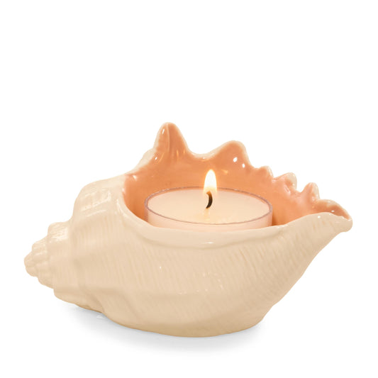 Seashell Tea Light Candle Holder 2F4Q