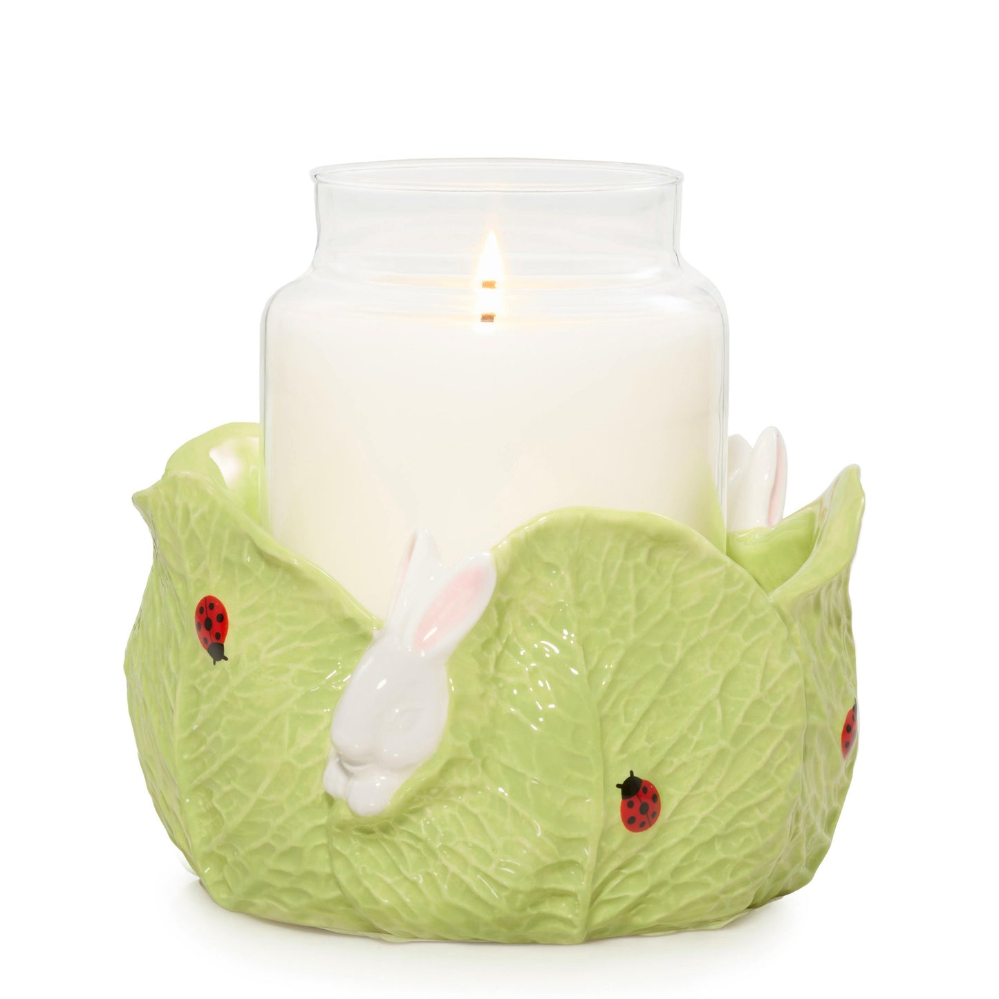 Ceramic Easter Bunny Jar Candle Holder (S3M6V)